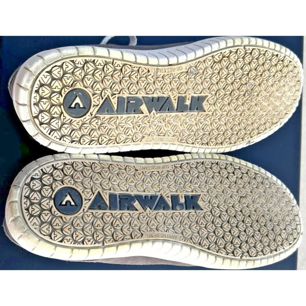 Airwalk Grey Suede Camino Composite Toe Work Skate Casual Shoes Women's 9 (Wide) - Picture 9 of 11